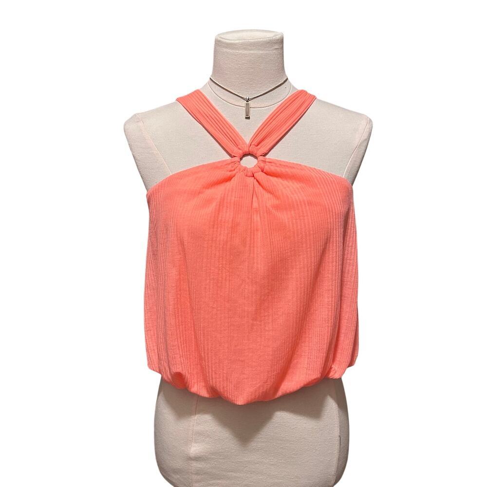 Free People Just a Fling Halter Tank Top Women's XS Orange NWT